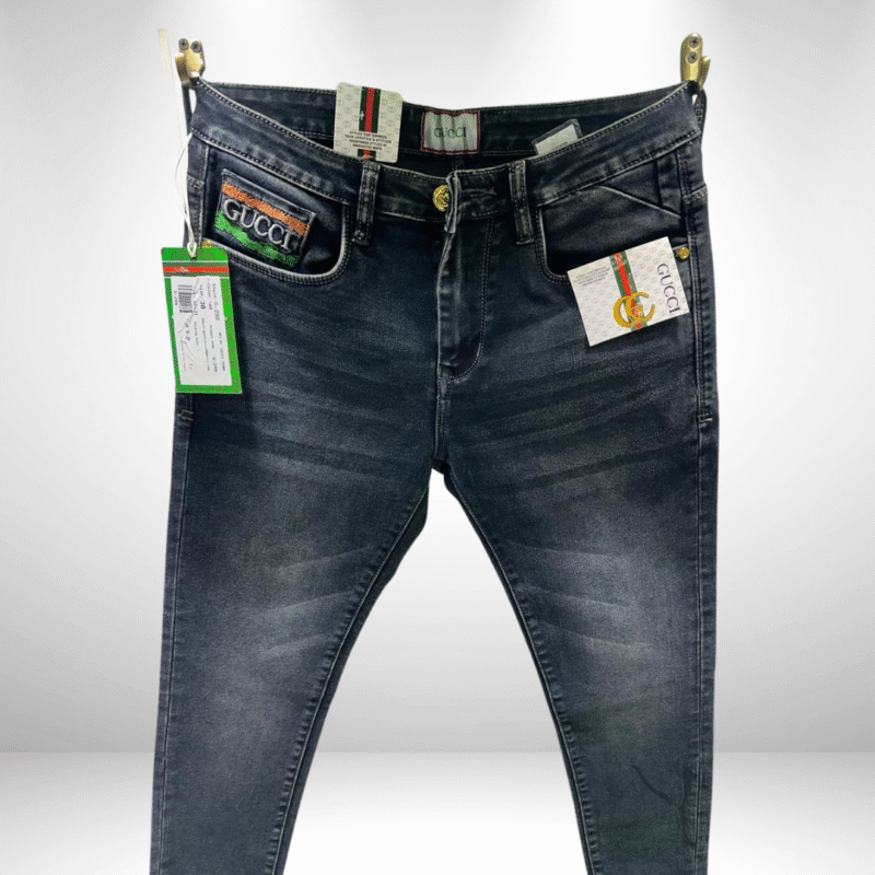 Men’s Premium Ankle-Length Jeans with Designer Detailing