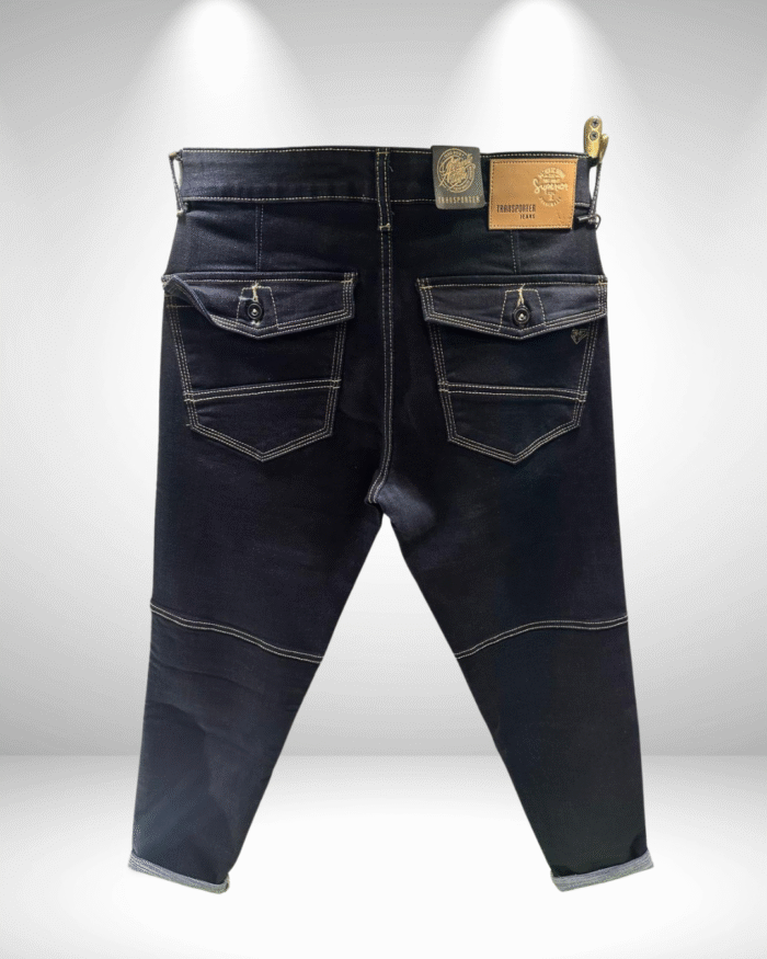 Men’s Premium Ankle-Length Jeans with Flap Pocket Detailing - Image 2