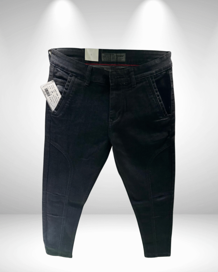 Men’s Premium Black Ankle-Length Jeans