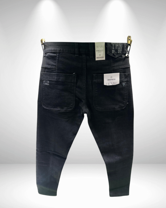Men’s Premium Black Ankle-Length Jeans - Image 2