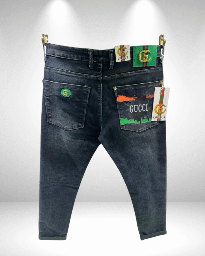 Men’s Premium Ankle-Length Jeans with Designer Detailing - Image 2