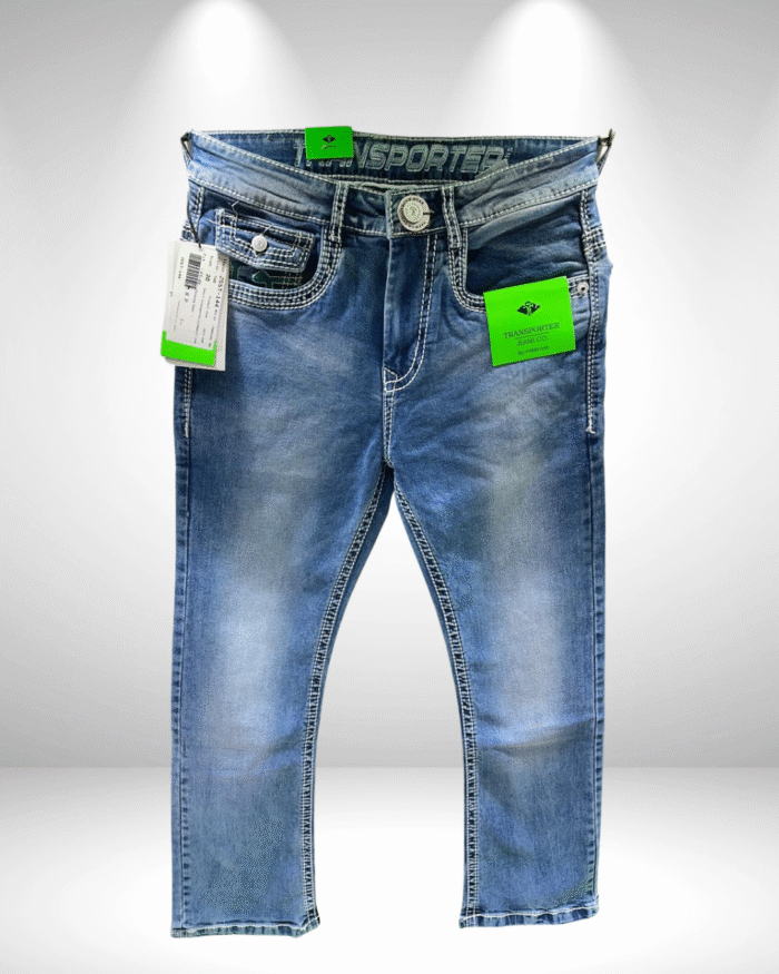 Premium Quality Men’s Ankle-Length Jeans – Light Blue,Stylish & Comfortable