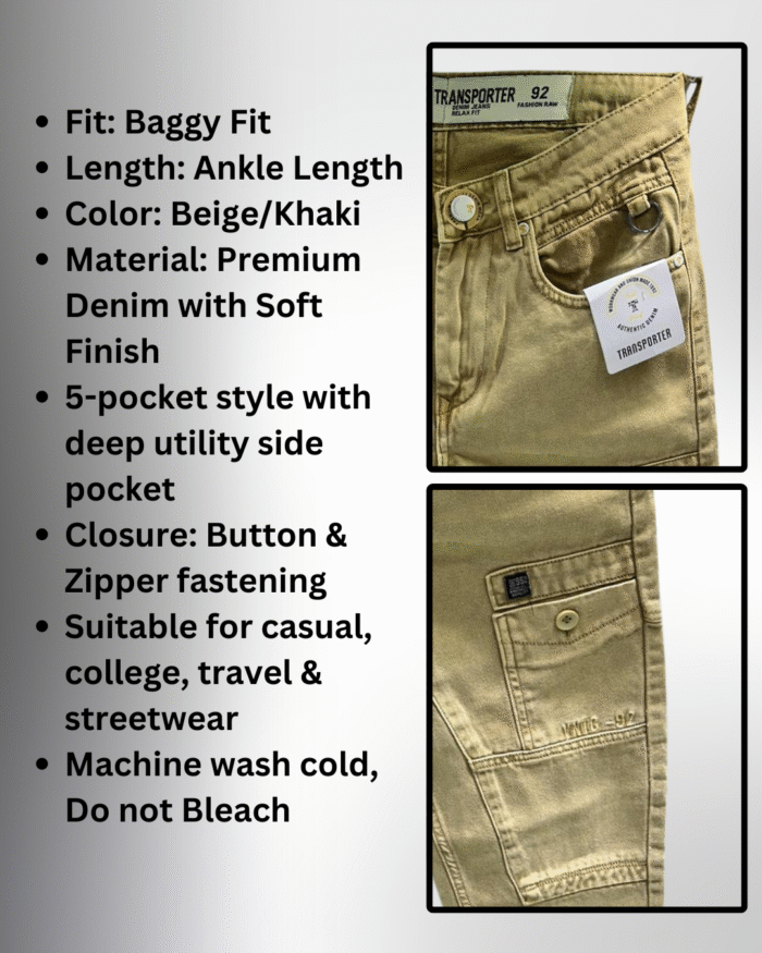 Men’s Premium Baggy Fit Jeans - Image 7