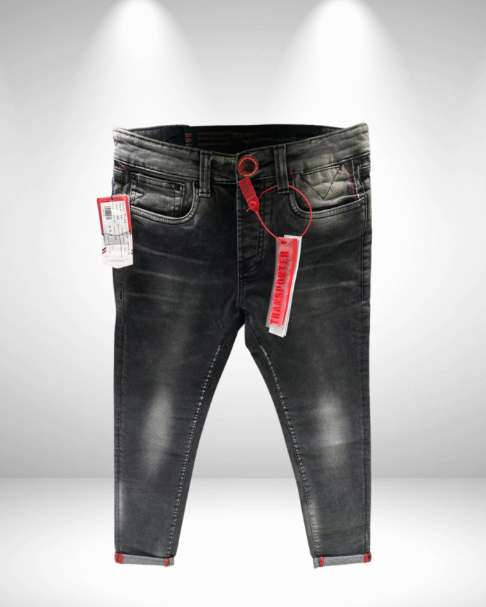 Black Washed Denim Men's Jeans