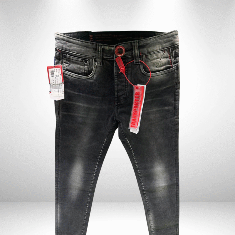 Black Washed Denim Men's Jeans