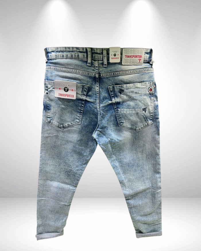 Men's Light Blue Denim Jeans - Image 2