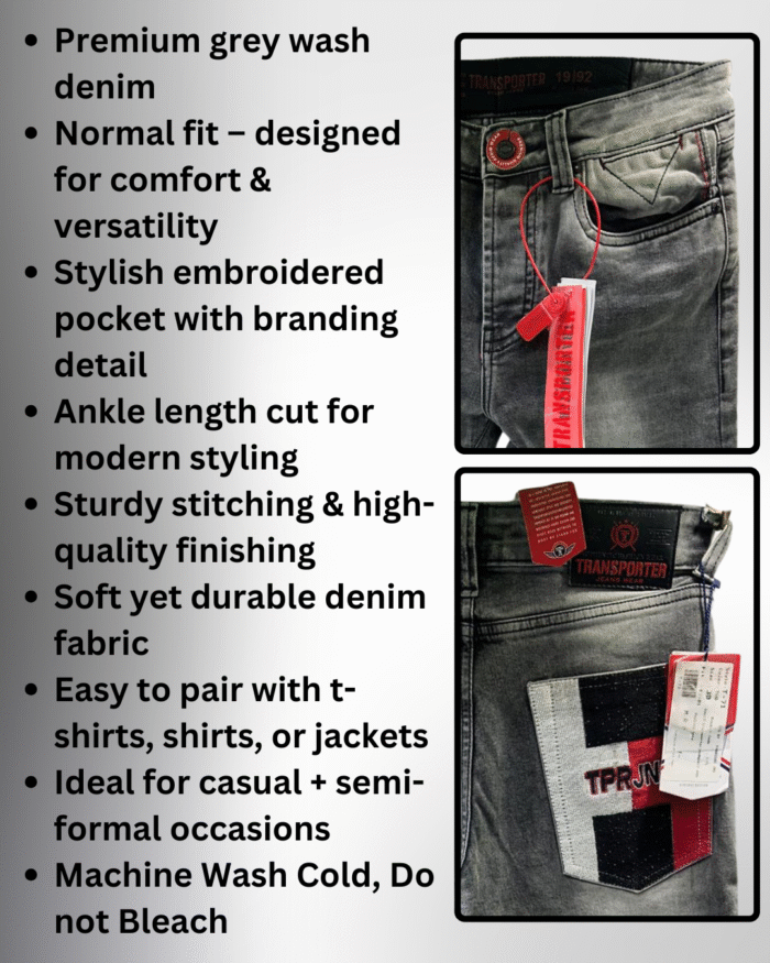 Men’s Jeans – Stylish Pocket Design - Image 3