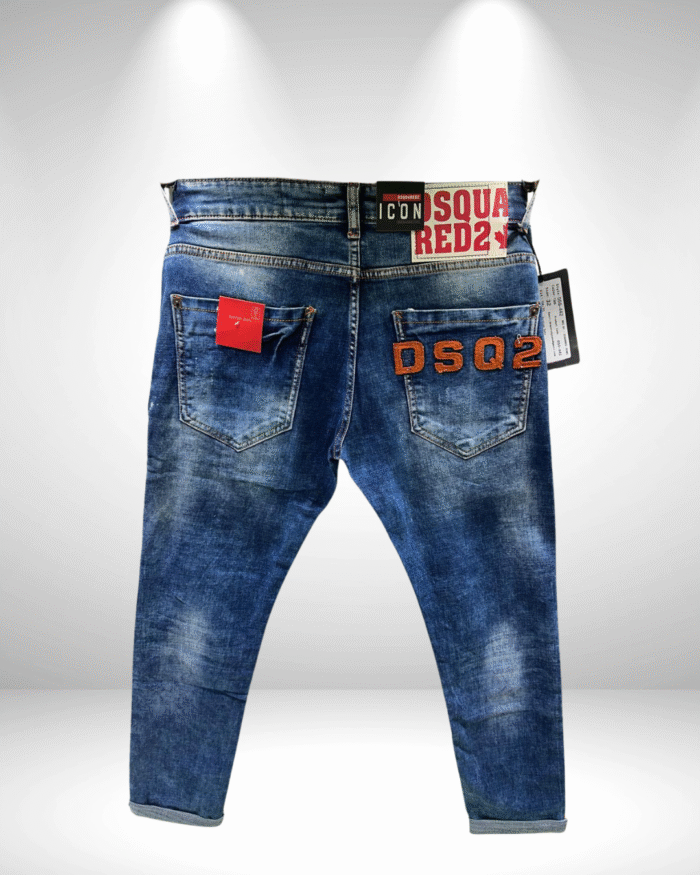 Men’s Casual distressed finish Jeans - Image 2