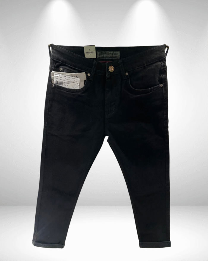 Premium Quality Men’s Black Ankle Length Jeans –Transporter Denim Collection
