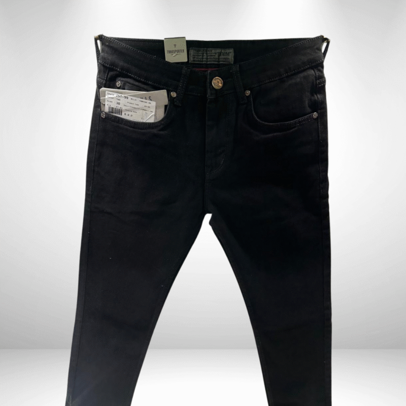 Premium Quality Men’s Black Ankle Length Jeans –Transporter Denim Collection