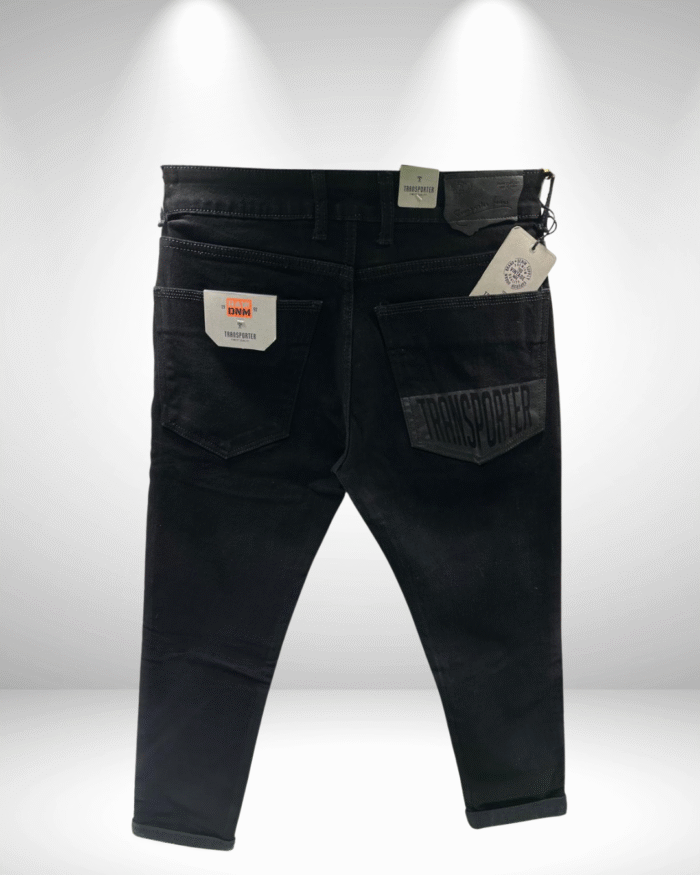 Premium Quality Men’s Black Ankle Length Jeans –Transporter Denim Collection - Image 2