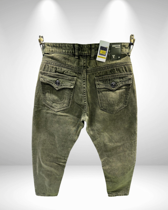 Men’s Premium Ankle Length Jeans with Washed Finish & Stylish Pocket Design - Image 2