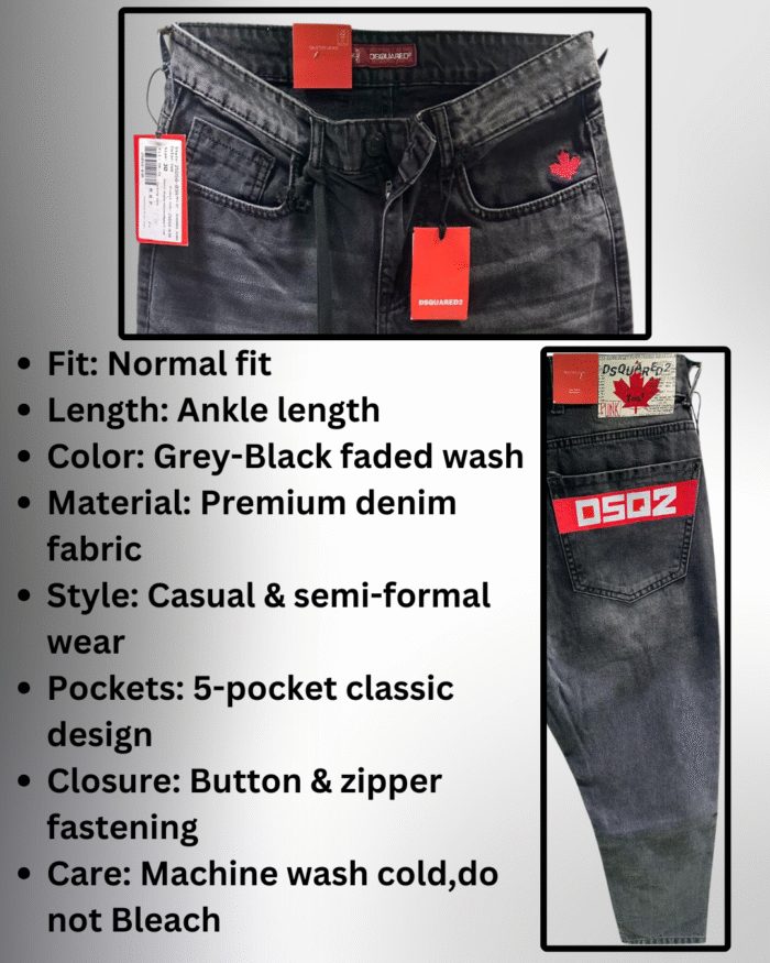 Men’s Ankle Length Casual Jeans - Image 3